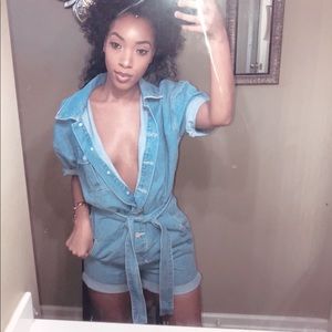 NEW Boyfriend denim romper